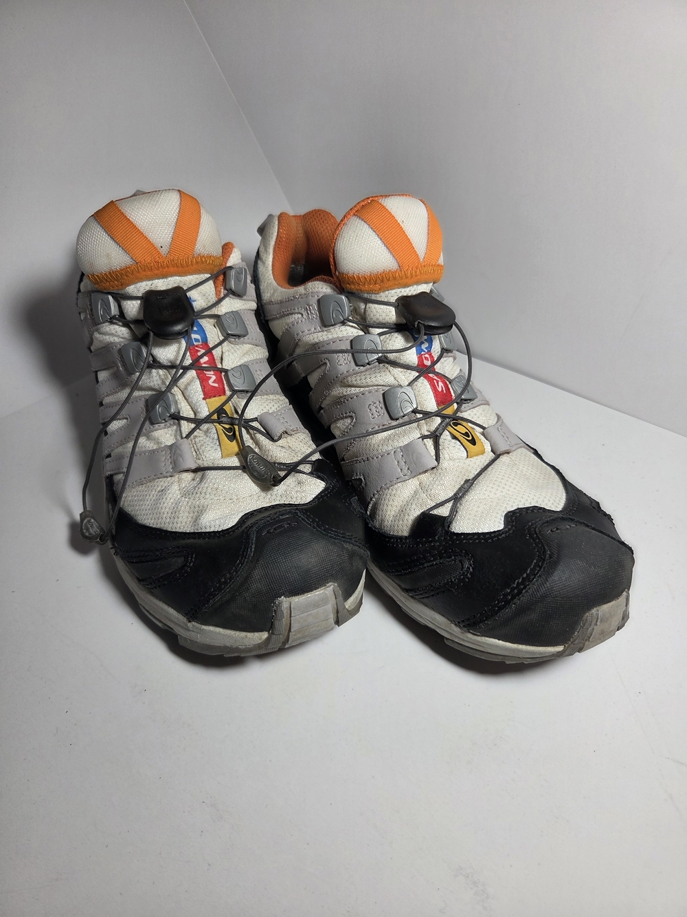 Vintage 2006 Salomon XA Pro 3D Grey Orange Quicklace Men's Size 9.5 Gorpcore
